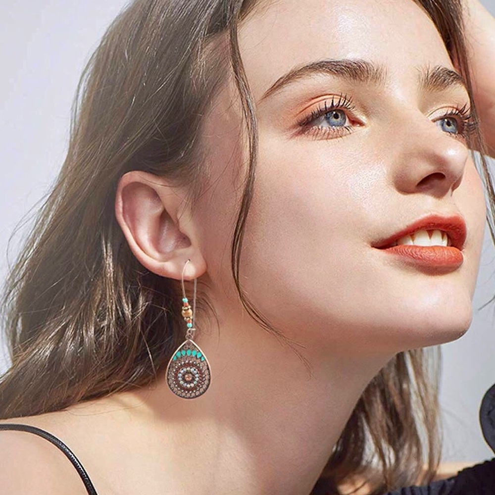 bohemian style dangle earrings